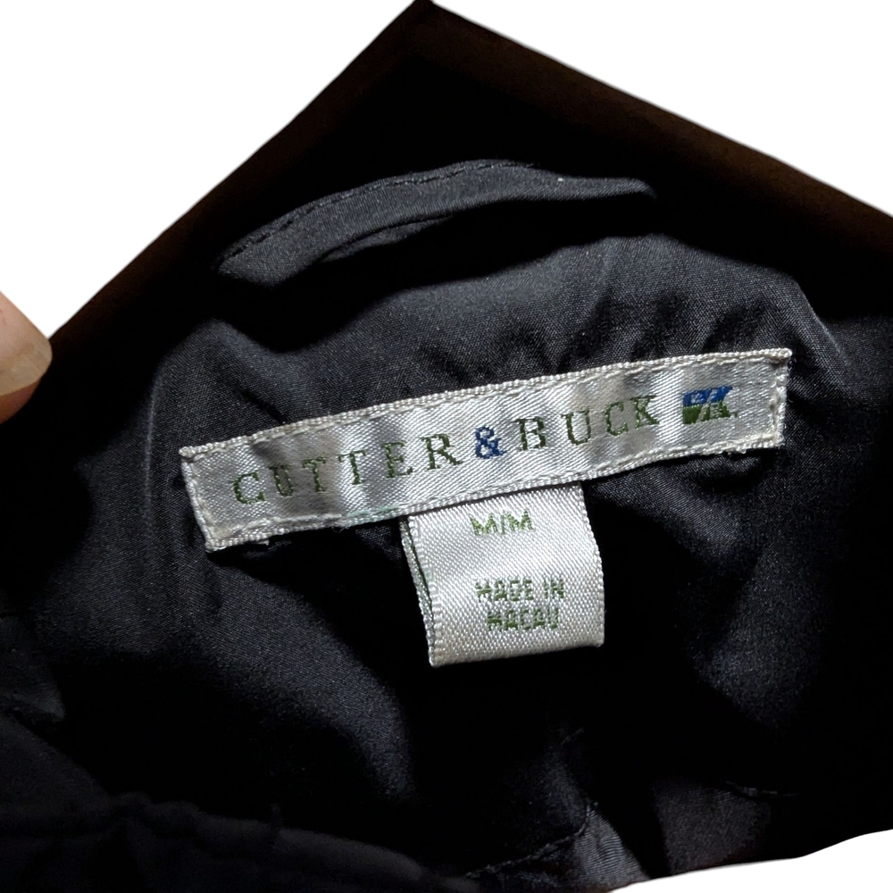 Women's Cutter & Buck Black Washington State Cougars Charter Full-Zip Size Mediu - Picture 6 of 12